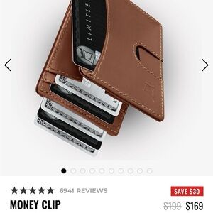 NWT Kings Loot Slim Money Clip in **sold out Bourbon color**